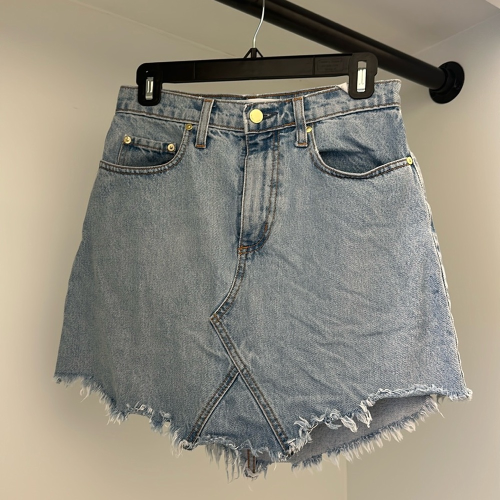 Nobody denim V mini skirt
